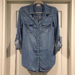 Denim Button Down Top from Altar’d State